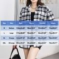 thumbnail image 4 of UVEASISHA Plaid Shacket for Women Fleece Lined Button Down Shirt Jackets Fall Winter Long Sleeve Lapel Blouses Lightweight Trendy Checkered Jacket with Pocket Black XL, 4 of 6