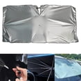 thumbnail image 1 of Sombrilla para parabrisas de coche genérica, estable y cómoda, parasol para ventana delantera para viajes en coche 140 cm x 74 cm, 1 of 8