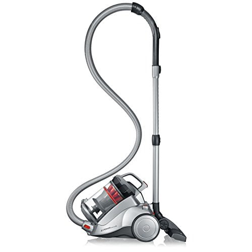 Severin Nonstop Corded Bagless Canister Vacuum Cleaner, Polar Silver