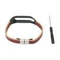 thumbnail image 2 of Correa de cuero de repuesto para reloj inteligente Carcasa de aleación con destornillador para reloj Tomtom Touch Correa marrón Carcasa negra, 2 of 10