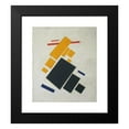 thumbnail image 2 of Kazimir Malevich 20x23 Black Modern Framed Museum Art Print Titled - Suprematist Composition; Airplane Flying (1915), 2 of 5