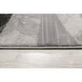 thumbnail image 2 of 2â€™ x 20â€™ Gray and Black Abstract Waves Runner Rug, 2 of 9