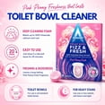 thumbnail image 2 of Toilet Bowl Cleaner Tablets, 8 Count – Fizzing Drop In Tabs Remove Limescale, Calcium & Rust – No Scrub Foaming Action, Vegan & Cruelty Free, Fresh Peony Scent, 2 of 4