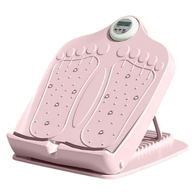 Fasiaou Planche d'Étirement Inclinable Réglable pour Pieds et Mollets, Massage des Pieds par Acupression avec Base Antidérapante, Design Pliable pour Usage Domestique, Rose