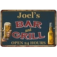 thumbnail image 1 of Joel's Green Bar and Grill Metal Sign 8x12 Decor 108120044050, 1 of 1