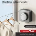 thumbnail image 5 of BIBABLYKE Practical Retractable Laundry Line Wall Mounted Stainless Steel 14ft Clothes Drying Rope No Sagging Indoor Outdoor, 5 of 8