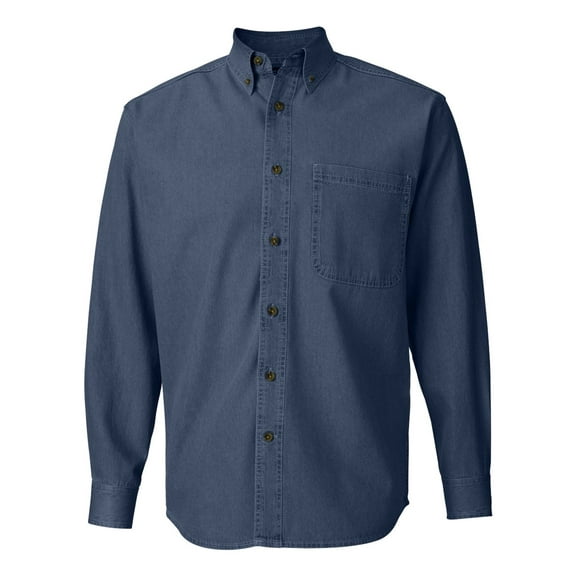 Sierra Pacific Men Button-Down Long Sleeve Button-Up Shirts