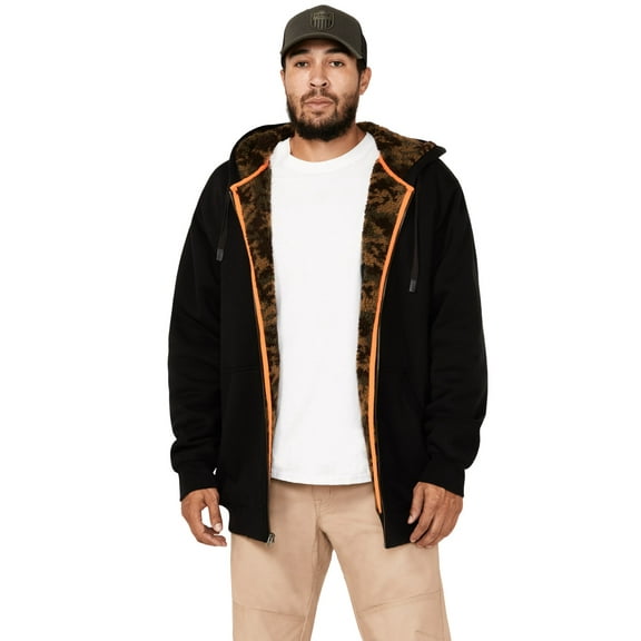 Hawx Work Gear Men's Sherpa Lined Hooded Jacket - HXFA23K15-BLK   US