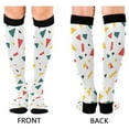 thumbnail image 4 of FORMRS Womens Knee High Socks Casual Long Thick Travel Daily Wear, 1 Pair, Retro Shapes, 4 of 6
