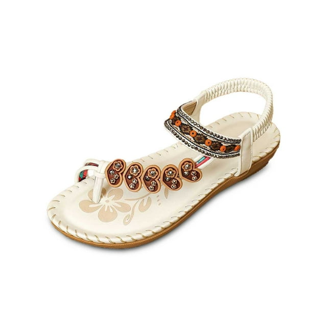Sandales pour Femmes Chaussures de Plage Sandales d'Été pour Femmes Sandales Habillées à Talon pour Femmes Pantoufles Bord de Mer Plates une Sandales Habillées pour Femmes à Talon Bas Sandales d'Été pour Femmes Sandales Pantoufles pour