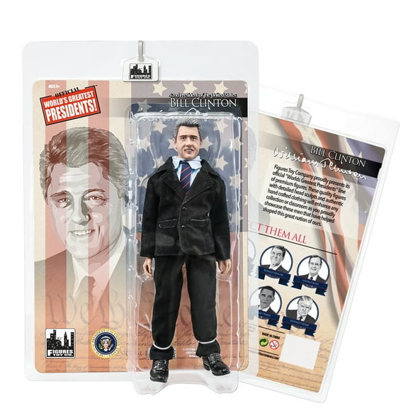 US Presidents 8 Inch Action Figures Series: Bill Clinton [Black Suit]