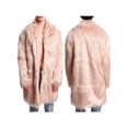 thumbnail image 5 of Musuos Men’s Winter Coat, Long Sleeve Open Front Furry Faux Fur Long Coat Outwear, S-4XL, 5 of 6
