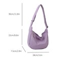 thumbnail image 4 of Bolso Harajuku Hobo Bag Casual Zipper Ladies Bag bandolera de tela suave para adolescente, 4 of 8