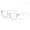 Clear, variant on Non-Prescription Clear Lens Square Frame Glasses for Women, Thick Frame Fashion Eyeglasses UV400 Protection