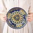 thumbnail image 6 of Malacasa Pasta Bowls, Ceramic Salad Bowls Set of 6, 42 oz Large Corlorful Serving Bowls for Kitchen, Dishwasher Microwave Safe Soup Bowls Set, Pasta Plates, 6 of 13