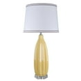 thumbnail image 3 of Aspen Creative 40046-1, 32 1/2" High Traditional Ceramic Table Lamp, Tangerine with Crystal Base and Empire Shaped Lamp Shade in White, 16" Wide, 3 of 3