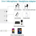 thumbnail image 2 of y Microphone & Adaptateur Casque 3.5mm pour iPhone Adaptateur Microphone pour Diffusion en Direct avec Port de Charge Lightning vers Audio & Micro Adaptateur Compatible avec iPhone/iPad, 2 of 2