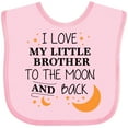 thumbnail image 3 of Inktastic I Love My Little Brother to the Moon and Back Boys or Girls Baby Bib, 3 of 4