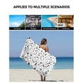 thumbnail image 5 of Grey Polka Dot Towel Set of 3, Soft Microfiber Bath Towels, Hand Towel, Washcloths, Modern Art Abstract Watercolor Dot Quick-Dry Absorbent Towels for Bathroom Kitchen Hotel Beach Gym Spa, 5 of 7