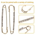 thumbnail image 4 of SHISUYAN 12Pcs Clothes Fixing Pins Rhinestone Safety Pins DIY Safety Pin Safety Brooch Clothing Pins, 4 of 9