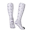 thumbnail image 4 of Balery Lavender Flowers Printed Novelty Socks Men's Women's Crew Socks Sports Socks Knee High Socks Cotton Socks Quirky and Cool Socks, 4 of 9