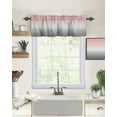 thumbnail image 2 of Valances Curtain Yellow and Grey Ombre Kitchen Curtain Valances Gradient Gradual Color Window Treatment Short Topper Curtains for Kitchen Bathroom Living Room 1 Panel 42x12 Inch, 2 of 6