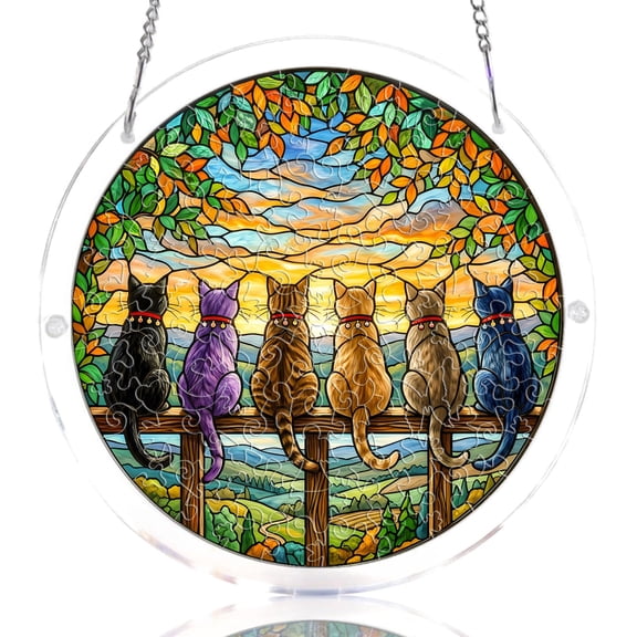 Acrylic Jigsaw Puzzle Suncatcher, Sun Catcher Puzzle & Acrylic Puzzle Suncatcher Decor