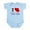 Sky Blue, variant on CafePress - I Love Yia Yia Infant Bodysuit - Baby Light Bodysuit, Size Newborn - 24 Months