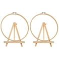 thumbnail image 3 of HOMEMAXS 2 Sets  of Crafting Embroidery Hoop Cross Stitch Hoop with Stand Sewing Embroidery Ring DIY Pendant, 3 of 8