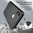 thumbnail image 6 of ImpactStrong Compatible with iPhone X Case/iPhone Xs Case, Heavy Duty Dual Layer Protection Cover Heavy Duty Case - Black, 6 of 8