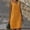 Yellow, variant on Babysbule Womens Summer Dresses, Fashion Women Casual Plus Size V-Neck Soild Color Sleeveless Vest Linen Dress