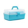thumbnail image 1 of Greeniant Caja de almacenamiento de accesorios para aparejos de pesca, caja de anzuelo portátil para sedal, caja de plástico multifuncional de tres capas Pescar Greeniant OD007285-00, 1 of 1