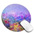 thumbnail image 2 of Disketp Colorful Purple Cosmos Flower Small Mouse Pad 7.9x7.9 Inches,Washable Round Mousepad For Office Laptop Computer,Non-Slip Rubber Base Mouse Pads For Wireless Mouse, 2 of 9