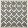 thumbnail image 1 of Safavieh Courtyard Anthracite Indoor Outdoor Rug, Square 4', 1 of 4