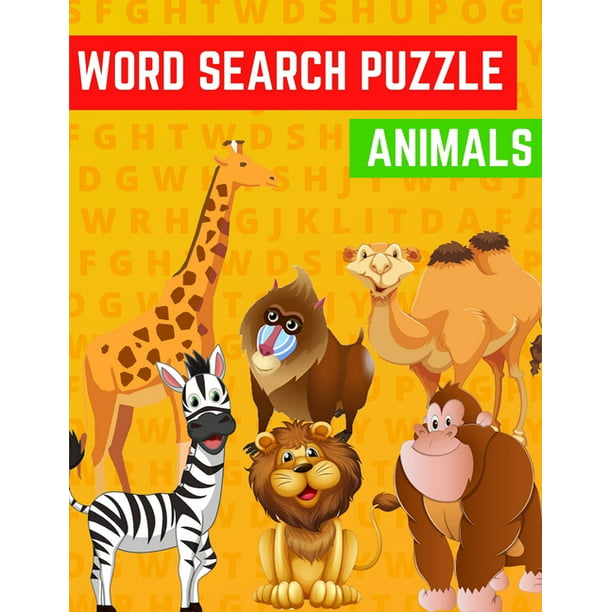 Word Search Puzzle Animals : Word Search Puzzle with Basic Spelling  Vocabulary List for Preschool Spelling Words with Over 200 Words to Advance  Your Child's Vocabulary (Paperback) 