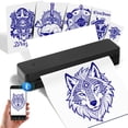 thumbnail image 1 of Impresora térmica inalámbrica Bluetooth para plantillas de tatuaje Oiumhru, 1 of 8