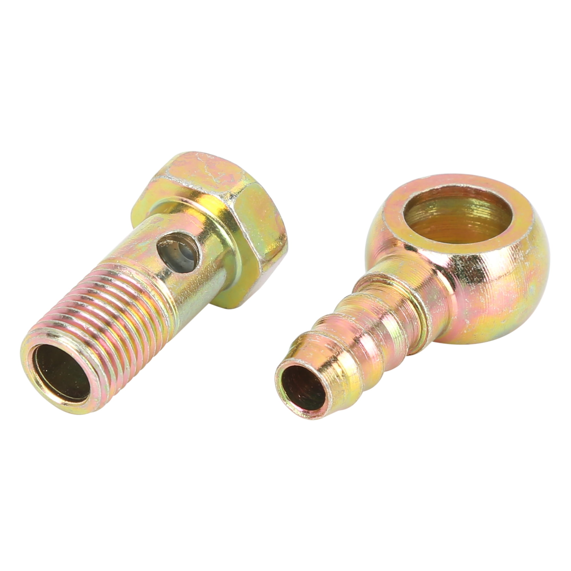 Unique Bargains 12mm Banjo Hose Barb Bolt Fittings Banjo Bolt Washer for Auto 2 Sets