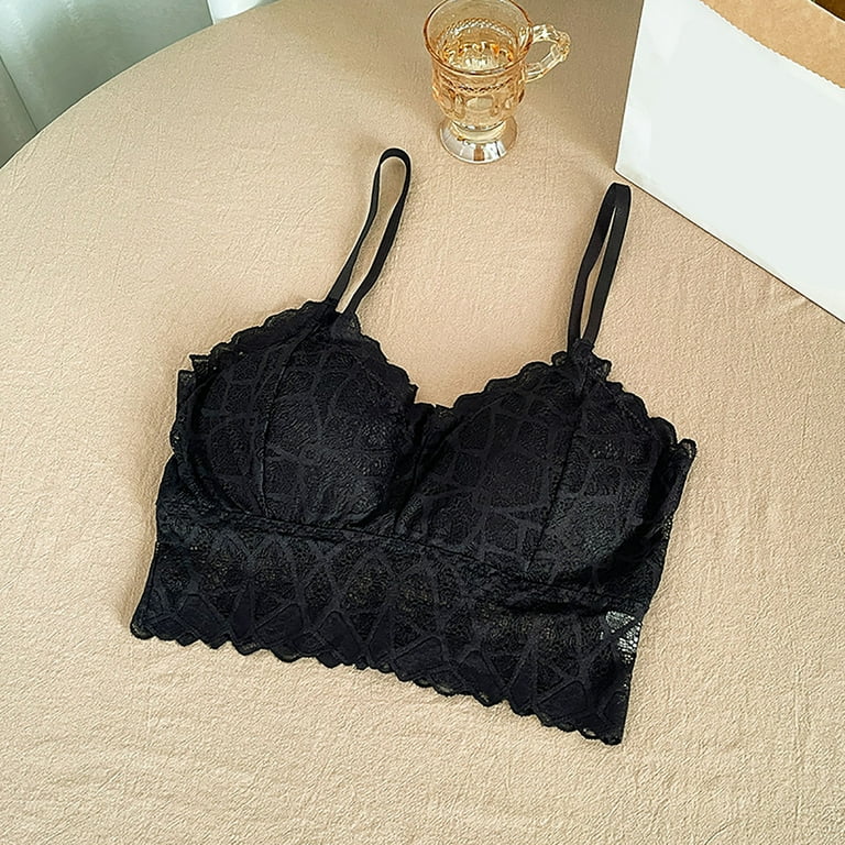 Women Plus Size Vest Crop Wire Bra Lingerie Sexy V Neck