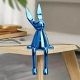 thumbnail image 1 of Baohd Figurine Lapin Assis Rabbit pour Étagère Salon Chambre Bleu L, 1 of 9