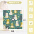 thumbnail image 2 of SKYSONIC 5 PCS Colorful Cute Cats Baby Muslin Washcloths, Autumn Leaves Face Towel Burp Cloths Ultrasoft Absorbent Cotton Bath Wipes Towels for Newborn Boys Girls, 2 of 7