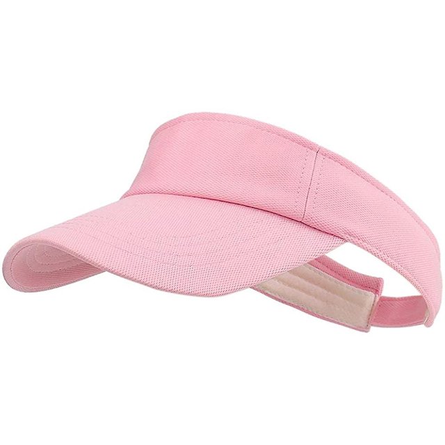 Sombrero para el sol para mujer Sombrero para el sol con protección ultravioleta para hombre Sombrero deportivo ajustable Sombrero para golf Tenis Running Béisbol (rosa)