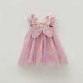 thumbnail image 3 of GYRATEDREAM Baby Girls Tulle Tutu Dress Butterfly Sundress Formal Rainbow Dress Fluffy Dresses Infant Toddler Girls Princess Dress 3 Months-4 Years, 3 of 8