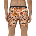 thumbnail image 4 of Picia Autumn Fox Pumpkin Lazy Pattern Men's Athletic Long Leg Briefs , Performance Stretch Underwear，Moisture-Wicking, 4 of 7