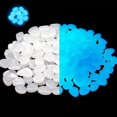 thumbnail image 1 of Rewera 300 piezas de piedras fluorescentes, piedras decorativas fluorescentes artificiales para decoración de jardines, caminos, decoración al aire libre, acuarios y pasarelas, 1 of 5