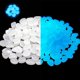 thumbnail image 1 of Rewera 300 piezas de piedras fluorescentes, piedras decorativas fluorescentes artificiales para decoración de jardines, caminos, decoración al aire libre, acuarios y pasarelas, 1 of 5