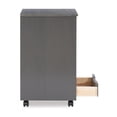 thumbnail image 2 of Pemberly Row Transitional Six Drawer Rolling Storage Cart in Gray Wood, 2 of 12