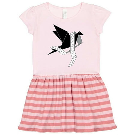 

Inktastic Origami Black Bird Math and Statistics Awareness Gift Toddler Girl Dress