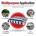 thumbnail image 3 of Navy Blue Vertical Stripe Large Rectangle Pet Bed, 3 of 5