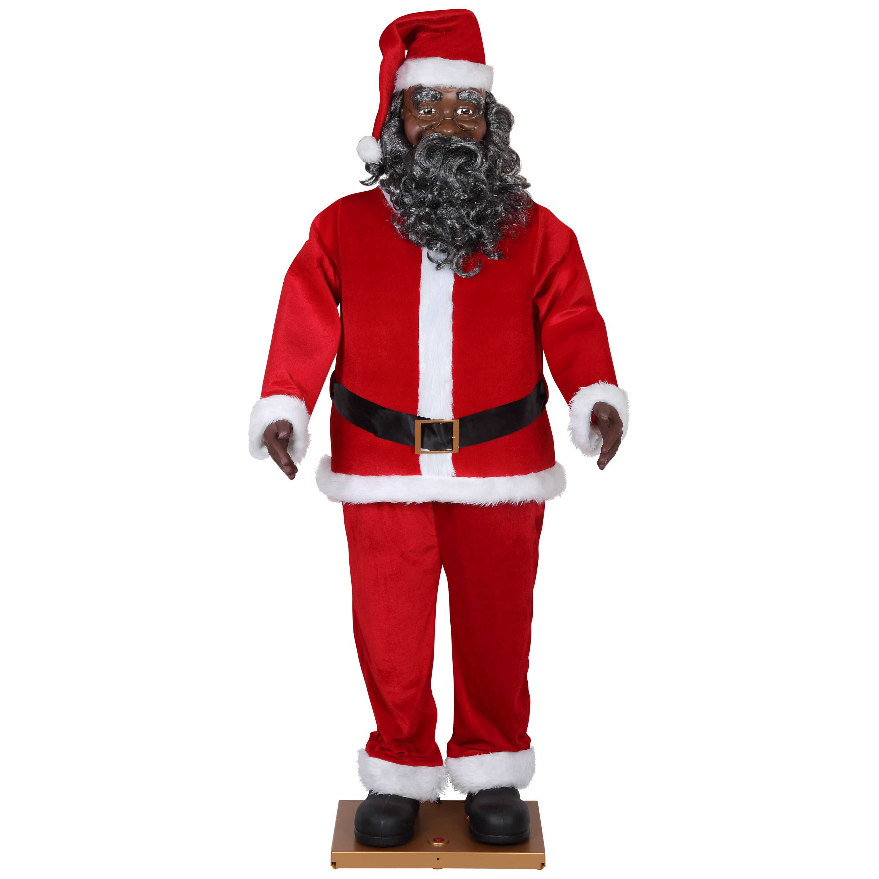 Holiday Time 6 ft Life Size Animated Santa African American