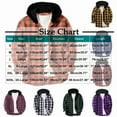 thumbnail image 2 of Fmbrln Mens Flannel Plaid Jackets Fashion Casual Long Sleeve Full Button Hoodies Fall Winter Warm Hooded Shirts Coat Trendy Outwear Red M, 2 of 4